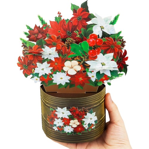 Weihnachtskarte blumenstrauß - weihnachtskarte,